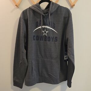 Dallas Cowboys NFL Gray Hoodie Sweater, Mens Large